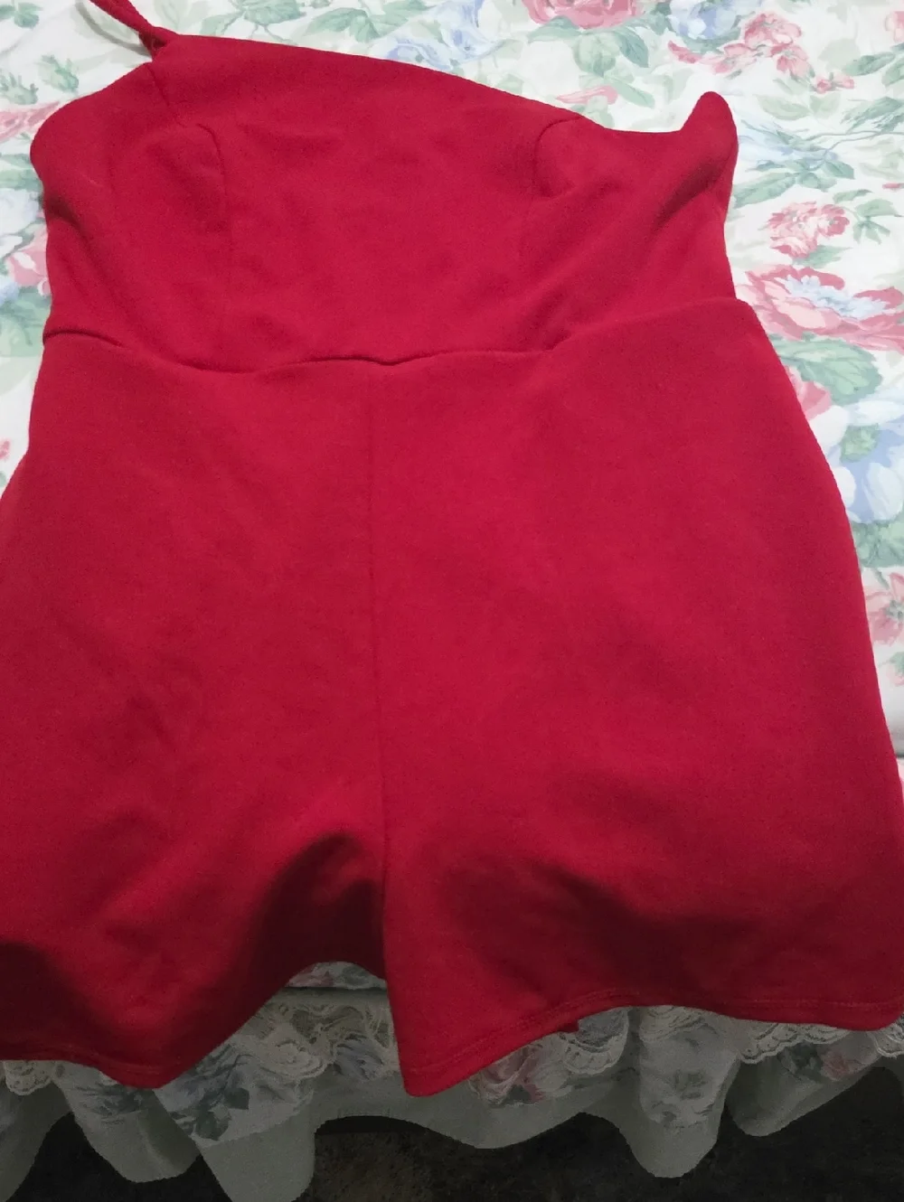 Red Strapless Mini Dress - Picture 1 of 3